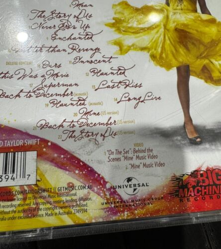 TAYLOR SWIFT Speak Now Deluxe Edition 2CD Big Machine 8 Bonus Tracks + videos - Picture 6 of 14