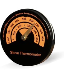 PEDOOD Magnetic Log Burner & Stove Thermometer-Yellow, Use