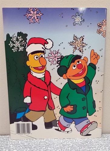 Vtg 1985 CHRISTMAS ON SESAME STREET COLORING BOOK Soft Cover Merrigold Press - Foto 2 di 9