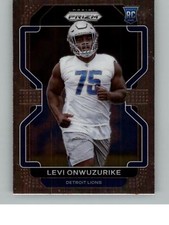 2021 Panini Prizm Levi Onwuzurike 423 RC  Detroit Lions