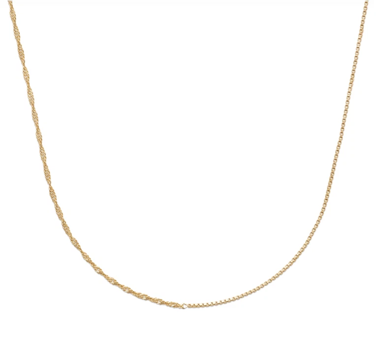 Catena D'Oro Giallo 14kt NKlaus – Modello Venezia 1,2 Mm, Lunghezza 60 Cm, Peso 5,4 G, Chiusura Robusta, Lucidatura A Specchio