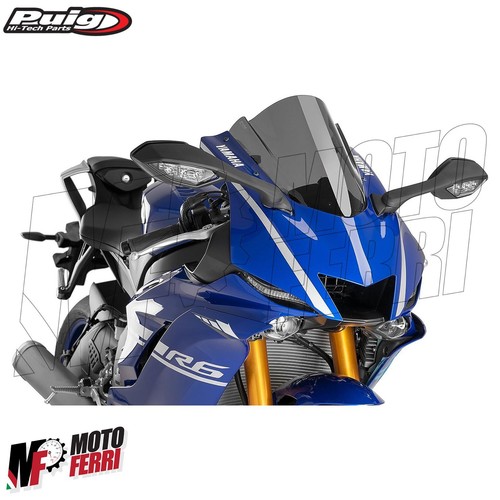 MF5377 Parabrisas Ahumado Oscuro Yamaha R6 Mod 2017/2024 Puig Z-Racing Burbuja - Imagen 2 de 8