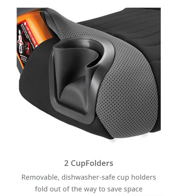 Chicco GoFit Backless Booster Child Big Kid Car Seat in Color Shark for