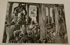 1910 HAMAN'S GREAT HATRED Print J James Tissot Old Testament Bible Judaism Jews