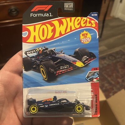Hot Wheels Oracle Red Bull Racing F1 Case C 2025 New Collectors Damaged Card