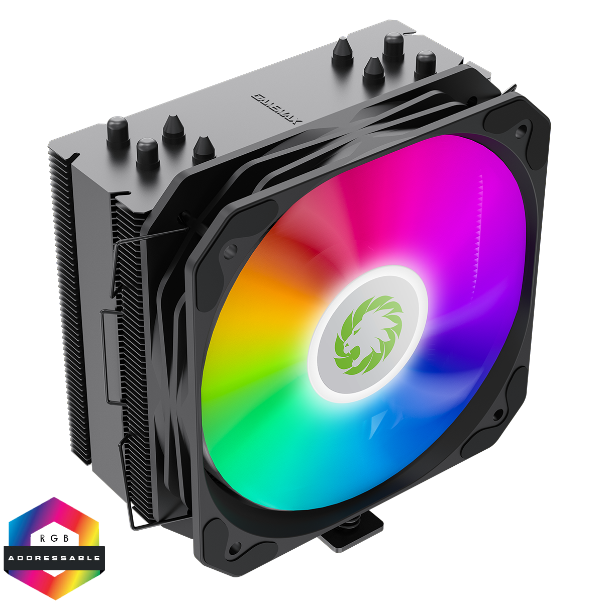 GameMax Sigma 540 Black ARGB Intel AMD CPU Cooler 130mm A-RGB PWM Fan TDP 200w