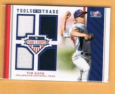 2017 Panini USA Baseball Stars & Stripes Tim Cate Quad Jersey /199