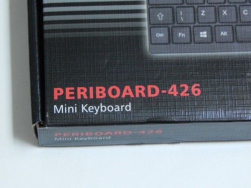 New Perixx PERIBOARD-426US Mini USB Keyboard Wired Space Saving Low Profile - Picture 2 of 5