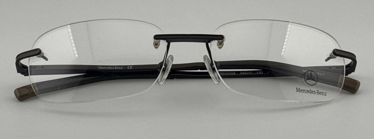 Authentic Rimless Mercedes-Benz Eyewear MB 04004 Italy Frame