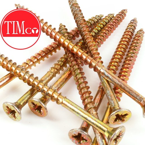 Timco Trade Quality M6 x 100mm WOODSCREWS MDF Plywood Timber Fastener