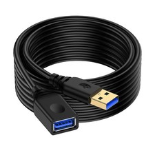 10FT USB Extension Cable,USB 3.0 Extender USBA Extension Cord Type A Male to ...