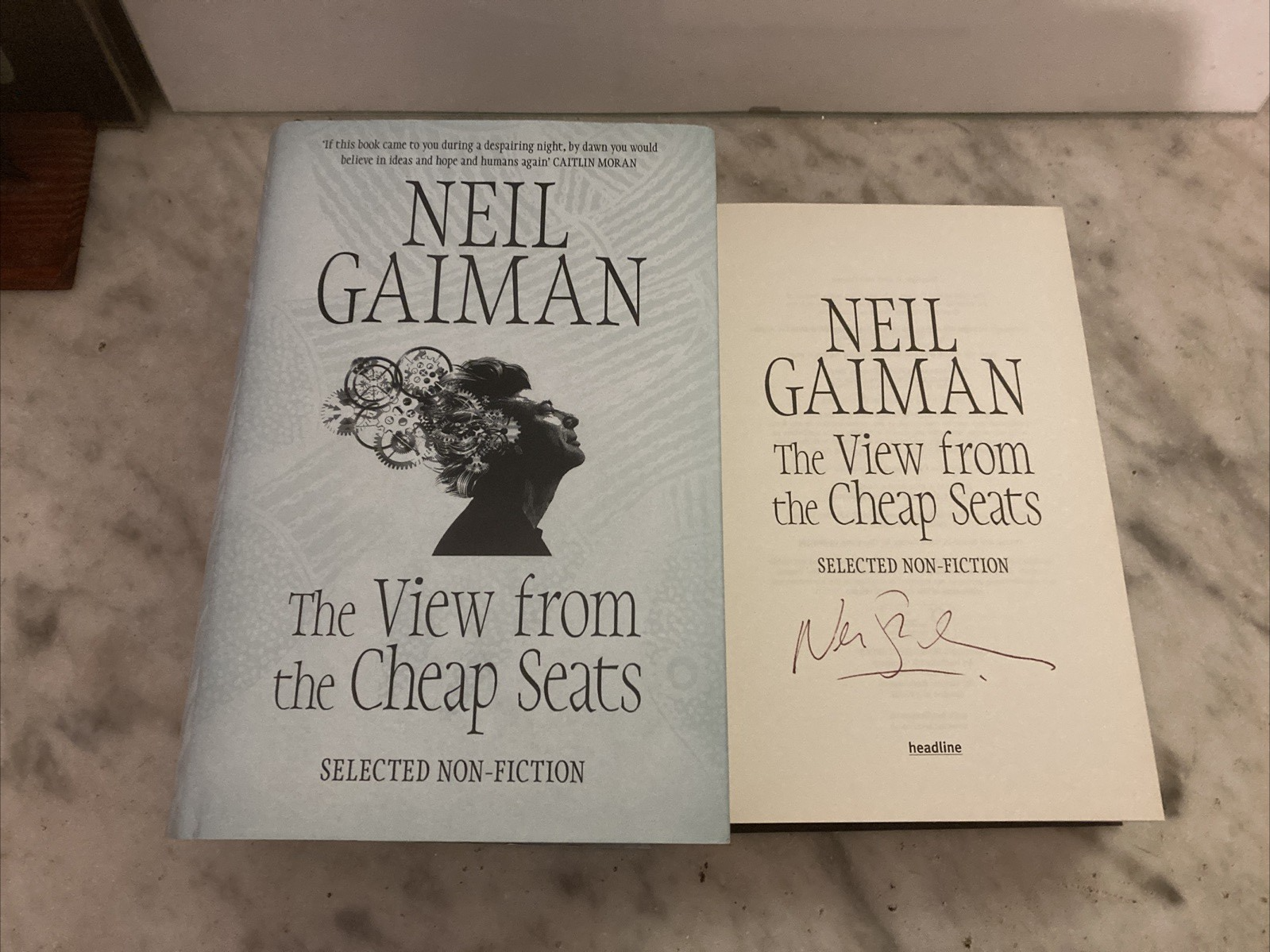 The View from the by Neil Gaiman.Signed Copy 1st Edition Hardback 2016