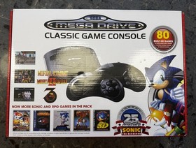 SEGA MEGA DRIVE CLASSIC CONSOLE BOXED 80 BUILT-IN VIDEO GAMES INC. SONIC