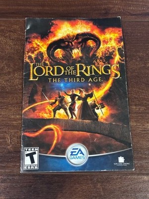 Lord of the Rings Third Age Playstation 2 PS2 Instruction Manual Only