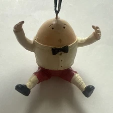 Humpty Dumpty Egg Ornament Primitive Cottage Decor Fairy Tale Easter Christmas