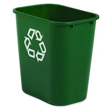 Rubbermaid Commercial Fg295606grn Recycling Wastebasket Container, 7 Gal
