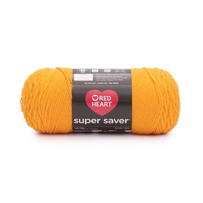 RED HEART Super Saver yarn, Saffron 1 Pack,