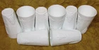 8 vintage Colony white milk Glass paneled Harvest Grape tumblers 14oz-almost 6"h