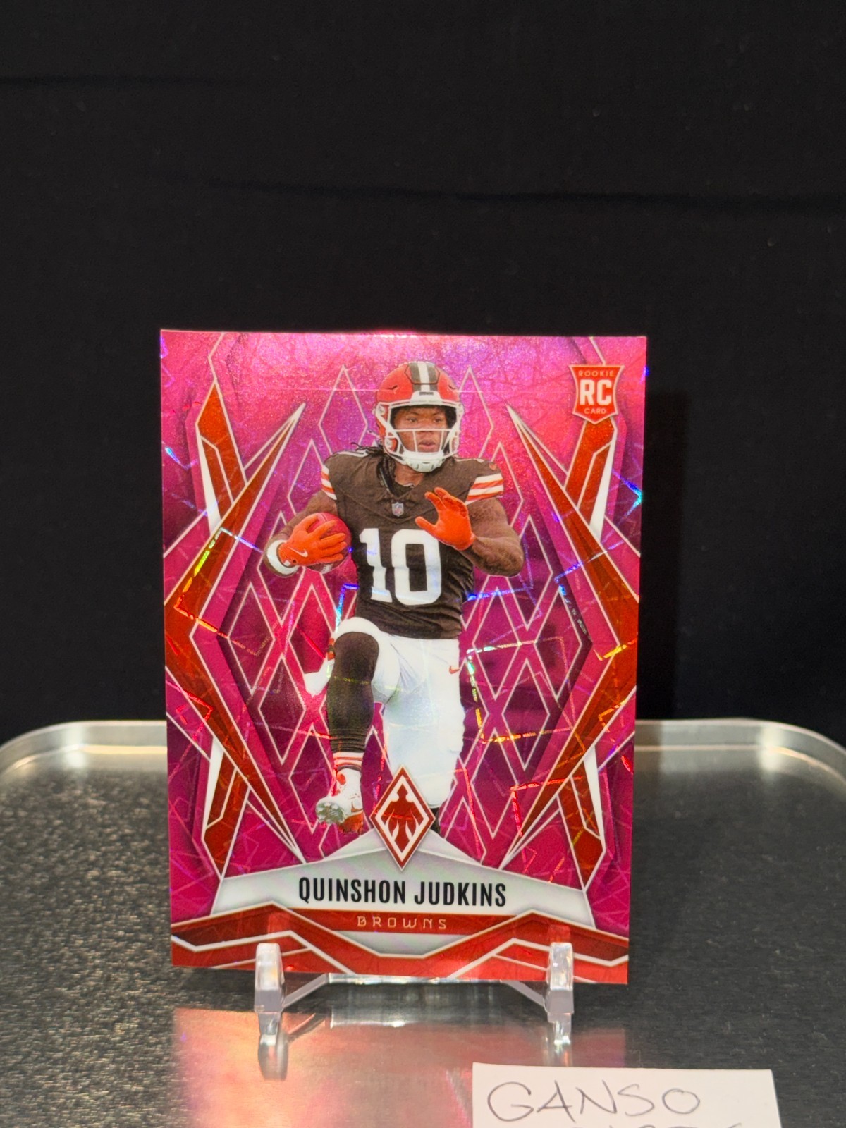 2025 Phoenix Football - Rookie Quinshon Judkins PINK LAZER /149 #191 
