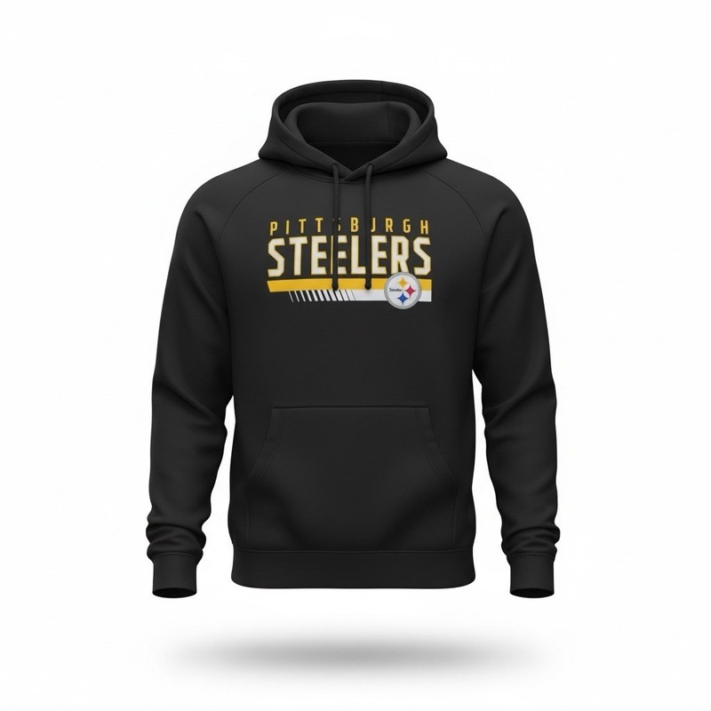 NFL Pittsburgh Steelers Pullover Hoodie/black/size Medium