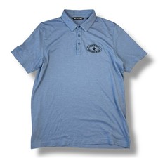 Travis Mathew Golf Polo Shirt Men's L Large Carroll Original Wear Logo Blue