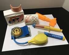 Vintage 1980's Fisher Price - Doctor Medical Kit Accessories Lot X 7 Pieces