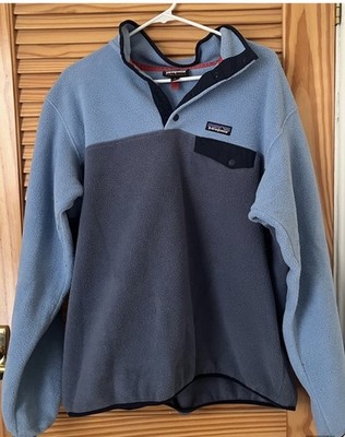 Patagonia Synchilla Colorblock Snap Pullover Jacket w/ Pockets Womens XL