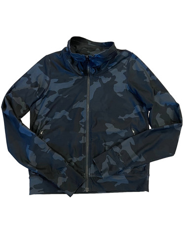 prAna Womens Layna Jacket Black Camo Full Zip Activewear Size XS