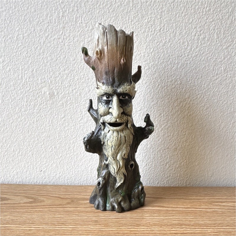 Fantasy Tree Face Decorative Incense Burner Collectible Home Decor Sculpture