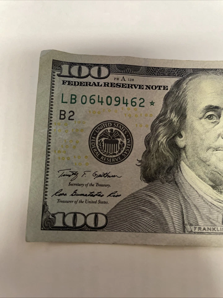 2009A U.S. $100 ONE HUNDRED DOLLAR STAR NOTE LB06409462* Rare - Image 4 of 4