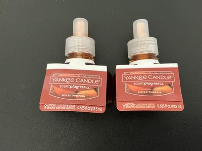 Yankee Candle Spiced Pumpkin Scentplug Refills *Lot of 2*