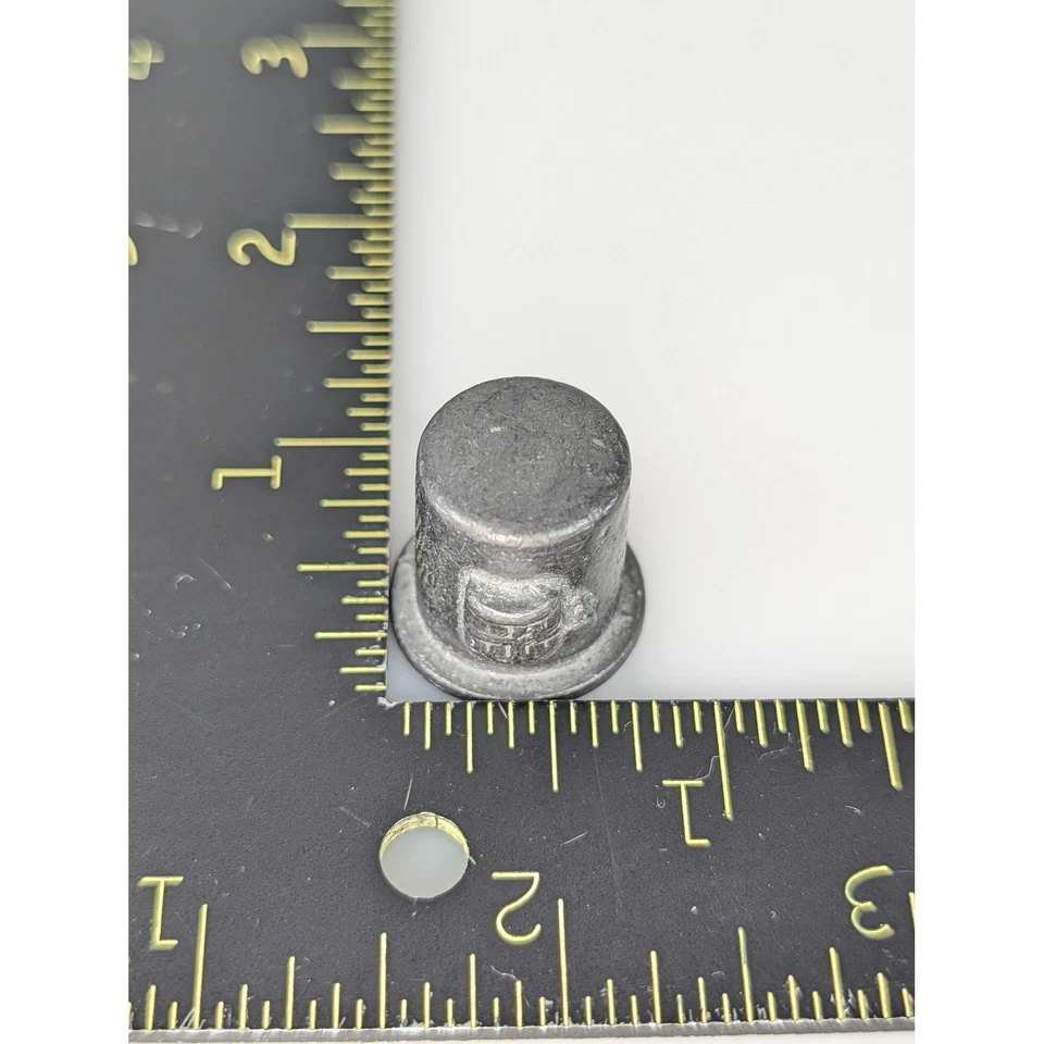 Dedal de metal vintage de costura coleccionable novedad herramienta de costura antigua cottagecore Foto 3 de 4