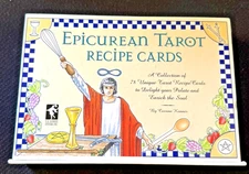 Epicurean Tarot Recipe Cards by Corinne Kenner (2001, Hardcover)