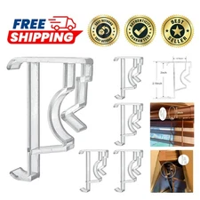 5-Pack 2-Inch Clear Plastic Valance Clips for Faux & Wood Blinds - Easy Install