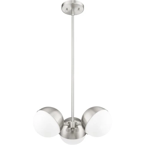 Z-Lite 7517-3BN Realm Sphere Chandelier Brushed Nickel - Picture 7 of 8