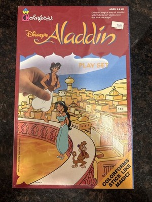 Vintage 1993 Disney s Aladdin Colorforms Play Set #768