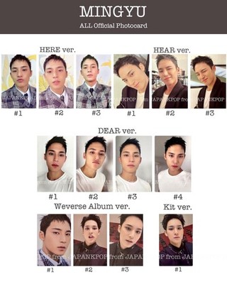 MINGYU SEVENTEEN 17 IS RIGHT HERE HEAR DEAR Official Photocard Album Weverse Kit