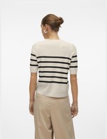 Pullover Vero Moda Vmsaba, Kurzarm, O-Neck, GrößE M, Farbe Ga, Baumwolle
