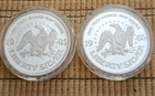 Vintage 1985 Amark Liberty 1 oz .999 Fine Silver Rounds