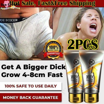 2Pcs Men's Enlarger cream Permanent Growth Faster Increase Big Up All Night