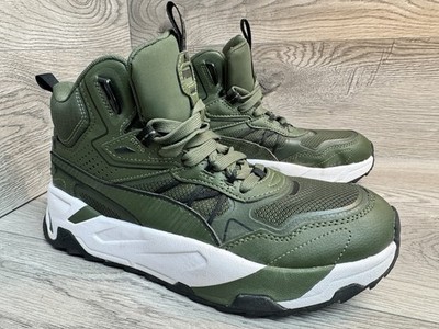 Puma Trinity Mid Hybrid Sneakers Myrtle Green 392327-02 Men s Size 8 Shoes