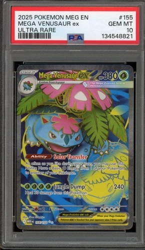Pokemon Mega Venusaur ex Mega Evolution Ultra Rare #155 PSA 10 Gem Mint
