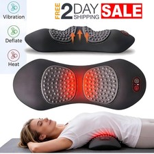 Vibrating Smoothspine Triple Fusion Massager Rechargeable Cushion With Heat