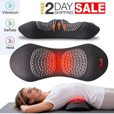 Vibrating Smoothspine Triple Fusion Massager Rechargeable Cushion With Heat