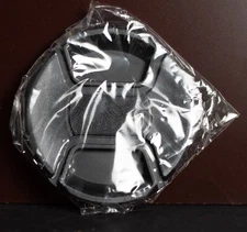 TWO (2x) 77mm lens caps with strings for Canon, Sony, Nikon Cameras ~ BRAND NEW