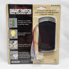 Encon EFS-1 Ceiling Fan Smart Switch Wall Control Speed Unit Light Dimmer NOS