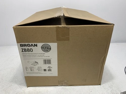 Broan ZB80 ULTRA Green Multi-Speed Ventilation Fan 80 CFM