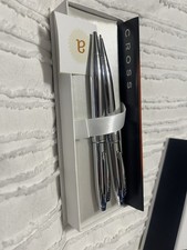 Cross Stratford Polished Chrome Pen and Pencil Gift Set.