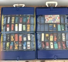 Lot of 58 Vintage 1967 Lesney Matchbox Cars w/2 1966  Carrying Cases