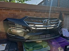 Hyundai Santa Fe  Front Bumper In Black  2016-18